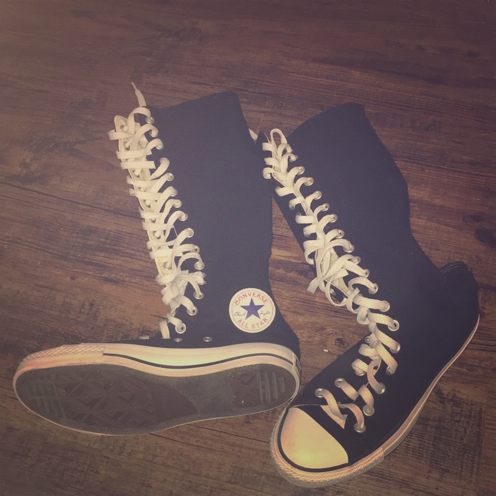 Knee high converse